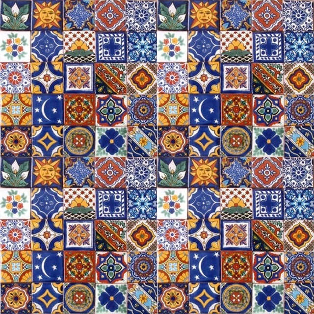 2 X2 Handpainted Talavera Mexican Tiles 100 Piece Set 2 X2 Handpainted Talavera Mexican Tiles