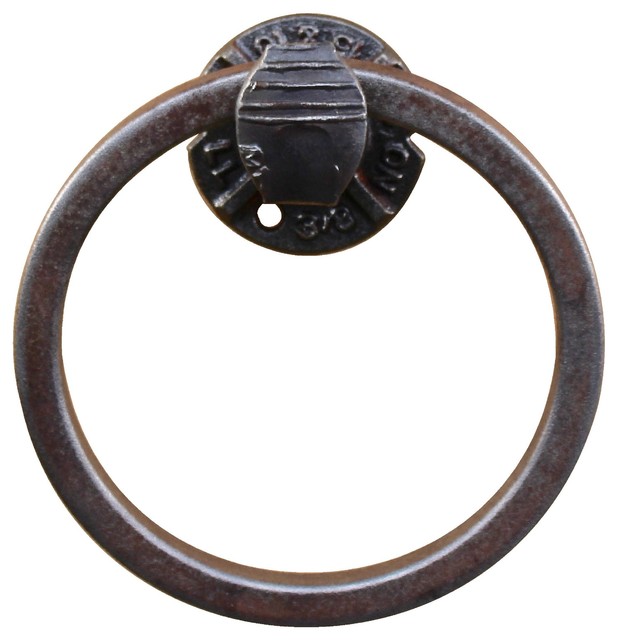 Railroad Spike Towel Ring 6 Rustic Towel Rings By Railroadware