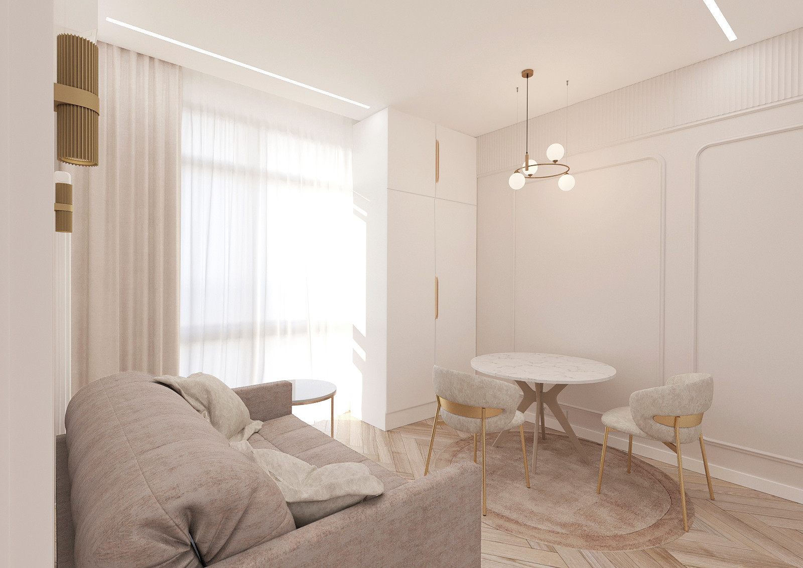 Студия в стиле неоклассика