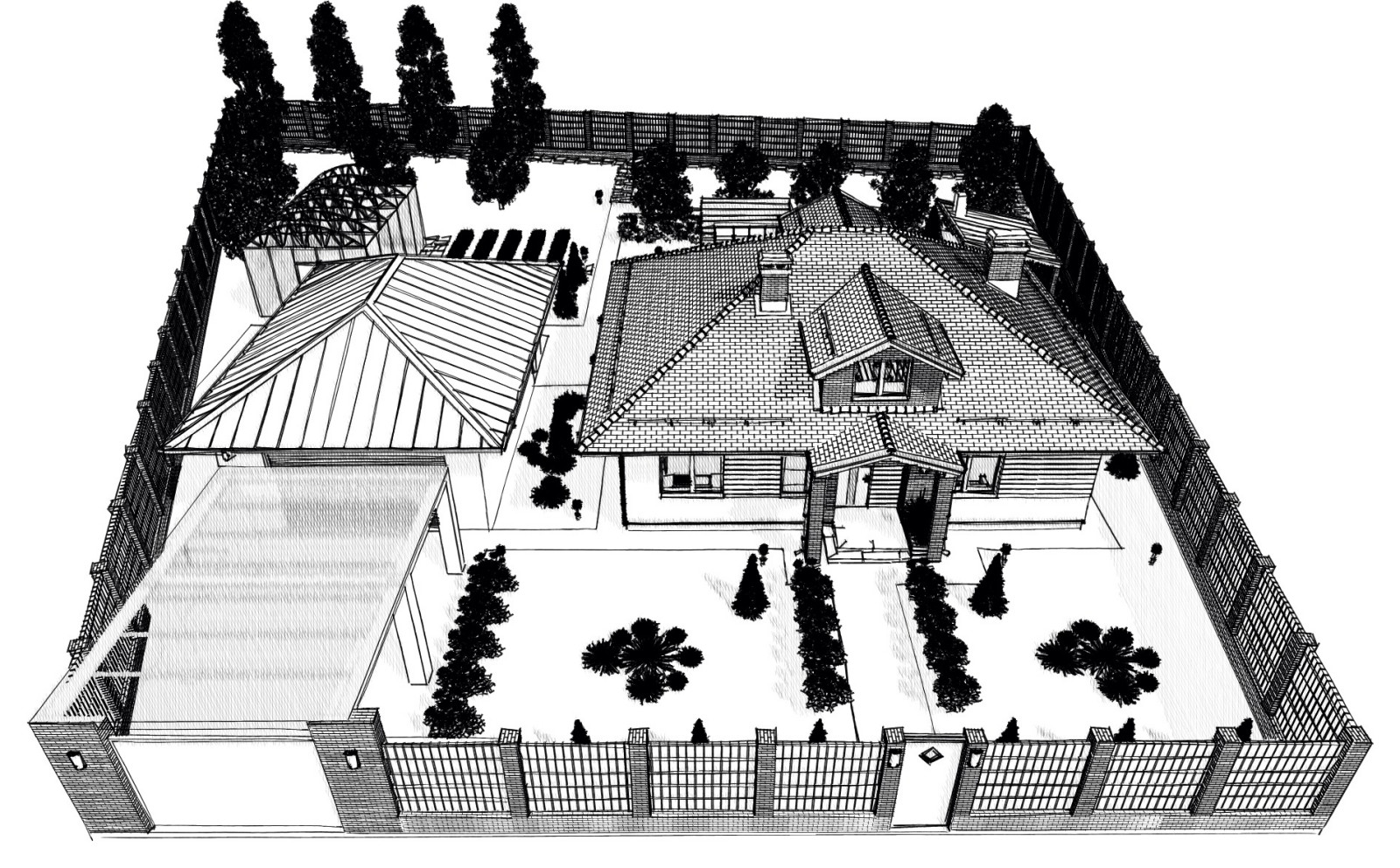 Эскизный проект благоустройства участка 1
