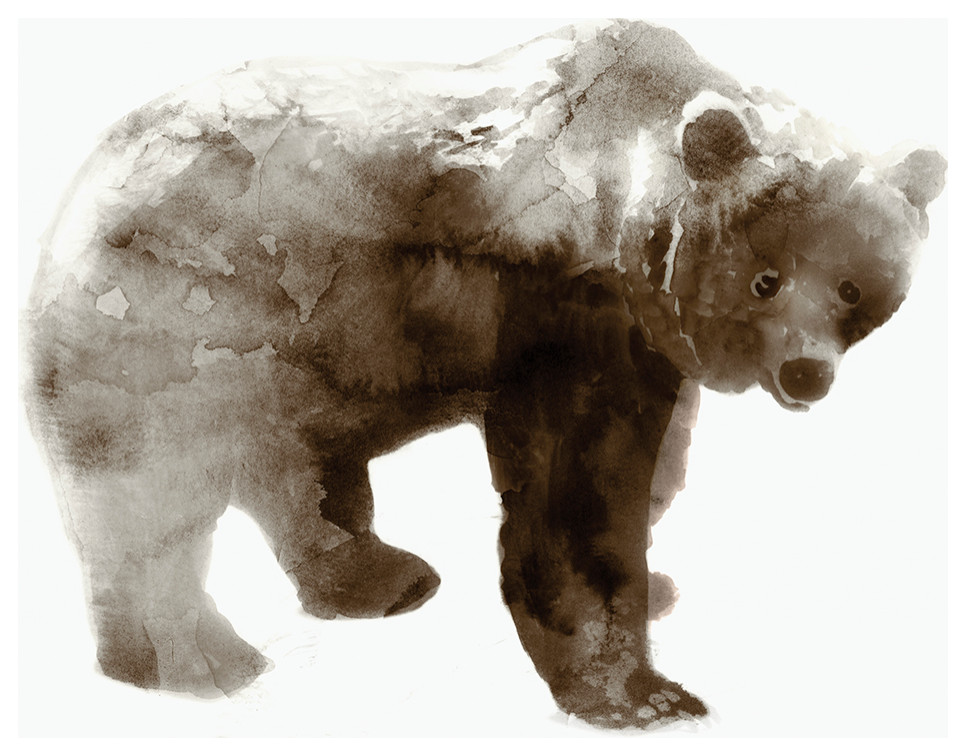 "Bear" Fine Art Giant Canvas Print, 54"x54"