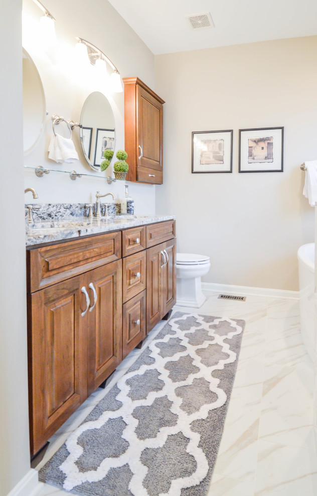 Design ideas for a transitional bathroom in Baltimore.