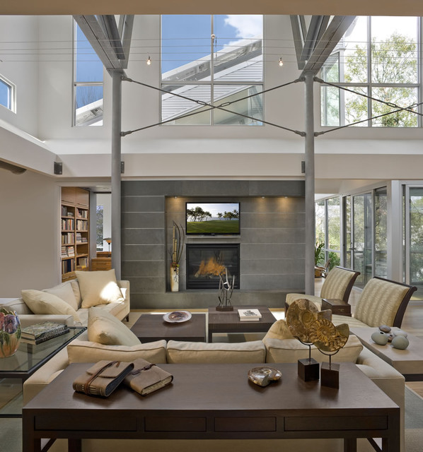 Virginia Point contemporary-vardagsrum