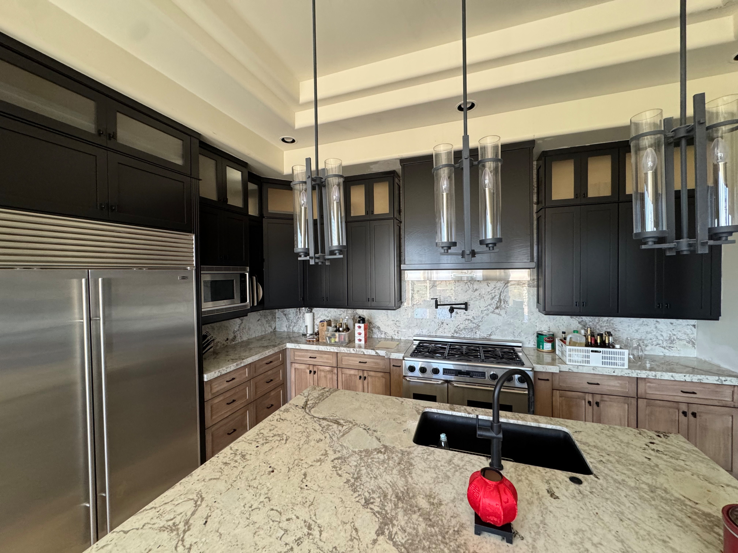 Two Tone Kitchen Reface and Partial Build