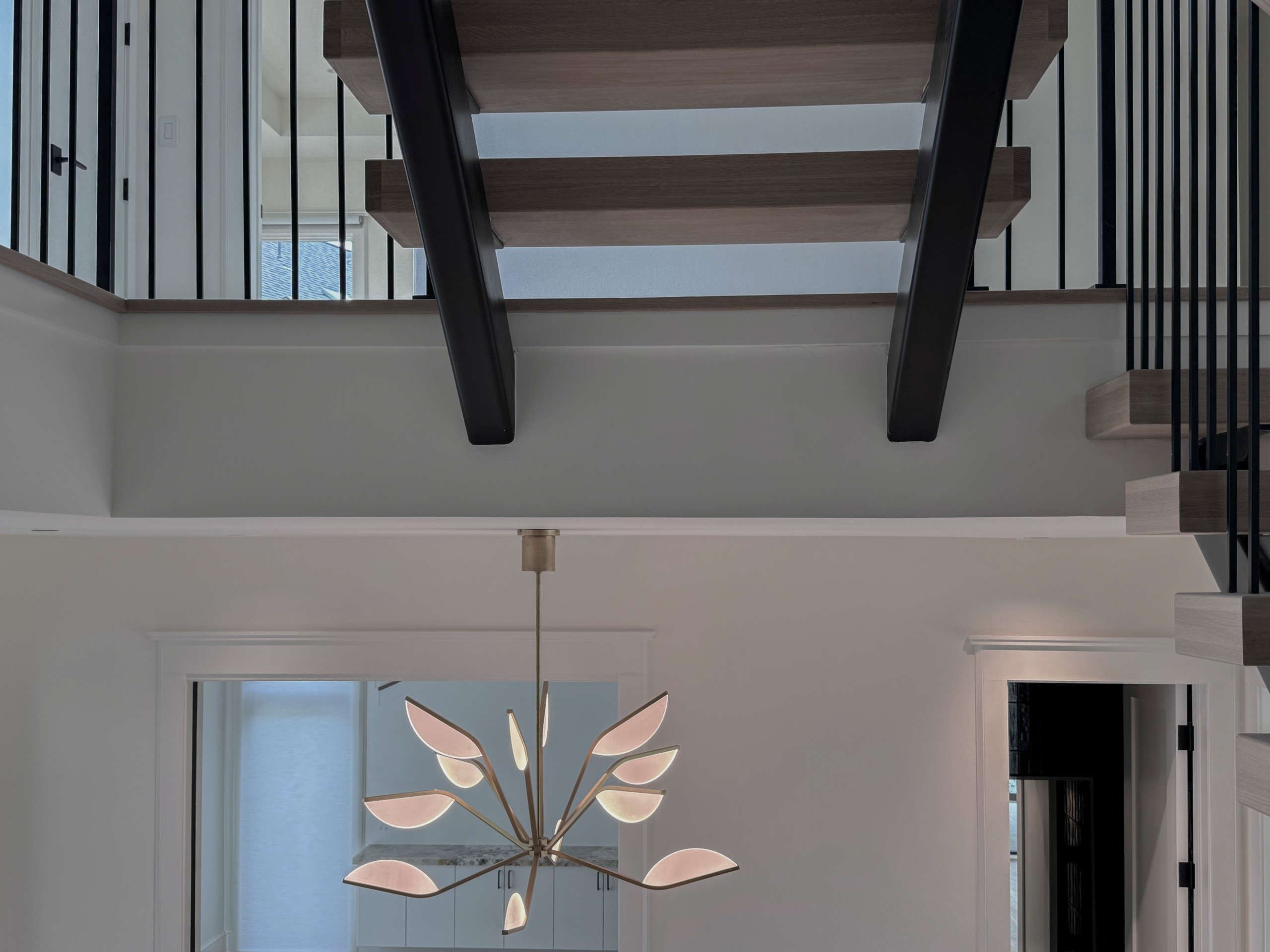 122_Modern Steel & Wood Floating Staircase, Arlington VA 22207