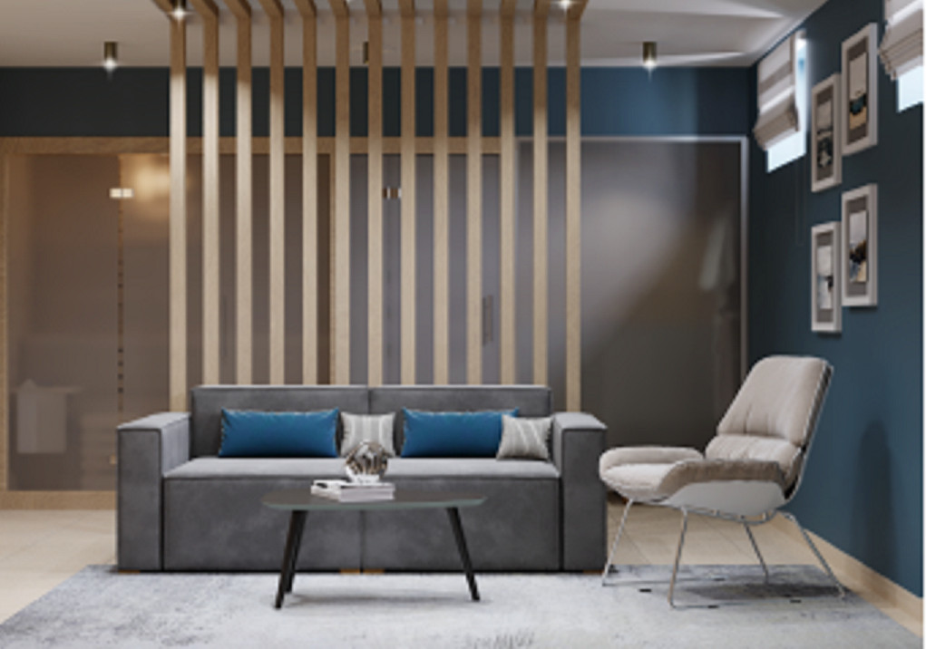 Дизайн проект загородного дома - 1 этаж   зона сауны, отдыха и бара