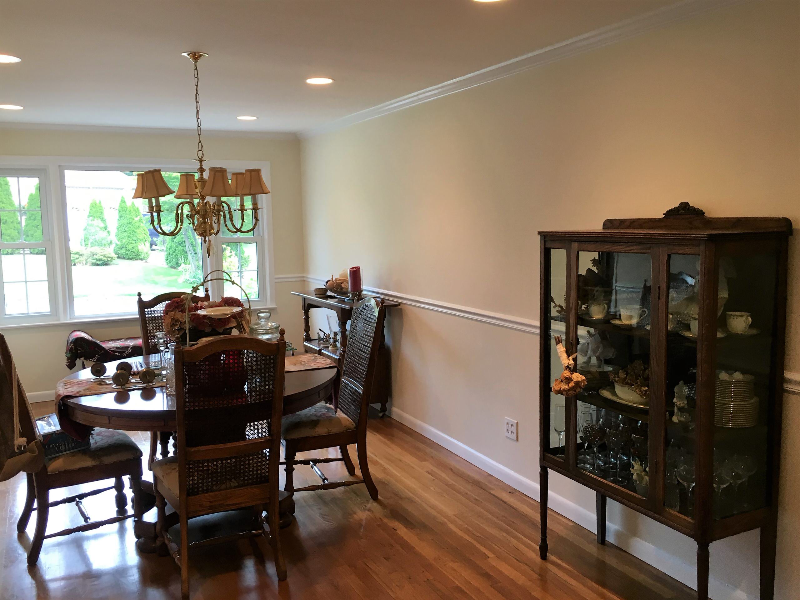 Fresh coat of Paint on Dining room walls