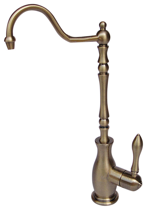 Tuscany Antique Bronze Deck Mounted Bathroom Faucet Traditional