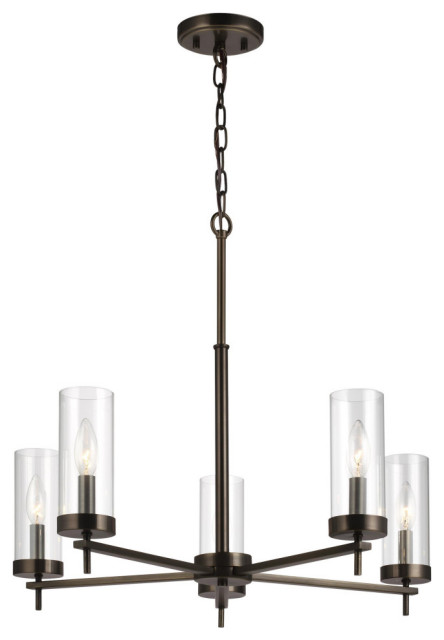 Zire 5-Light Chandelier - Modern - Chandeliers - by Generation Lighting | Houzz