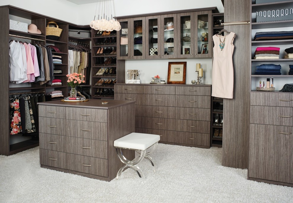 Spacious Women's Closet Traditional Closet Orange County by