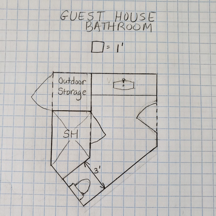 Need floor tile help for odd shaped bathroom!!