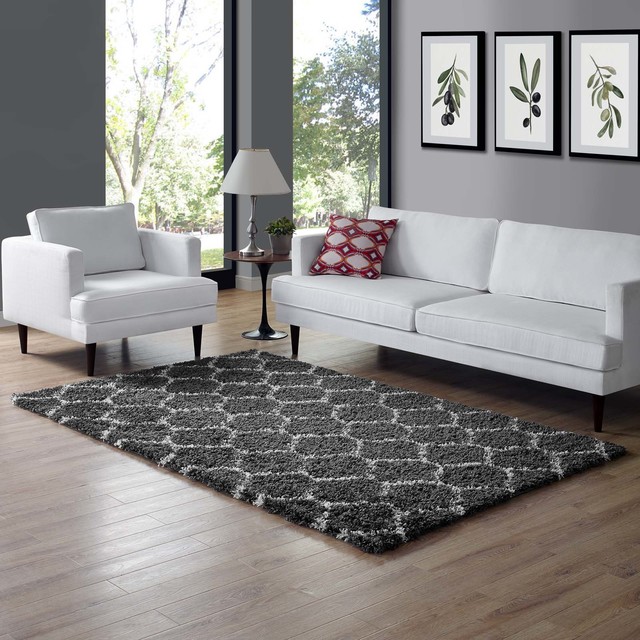 Modern Area Rug Runner, Multi/Dark Gray Contemporary Hall And Stair