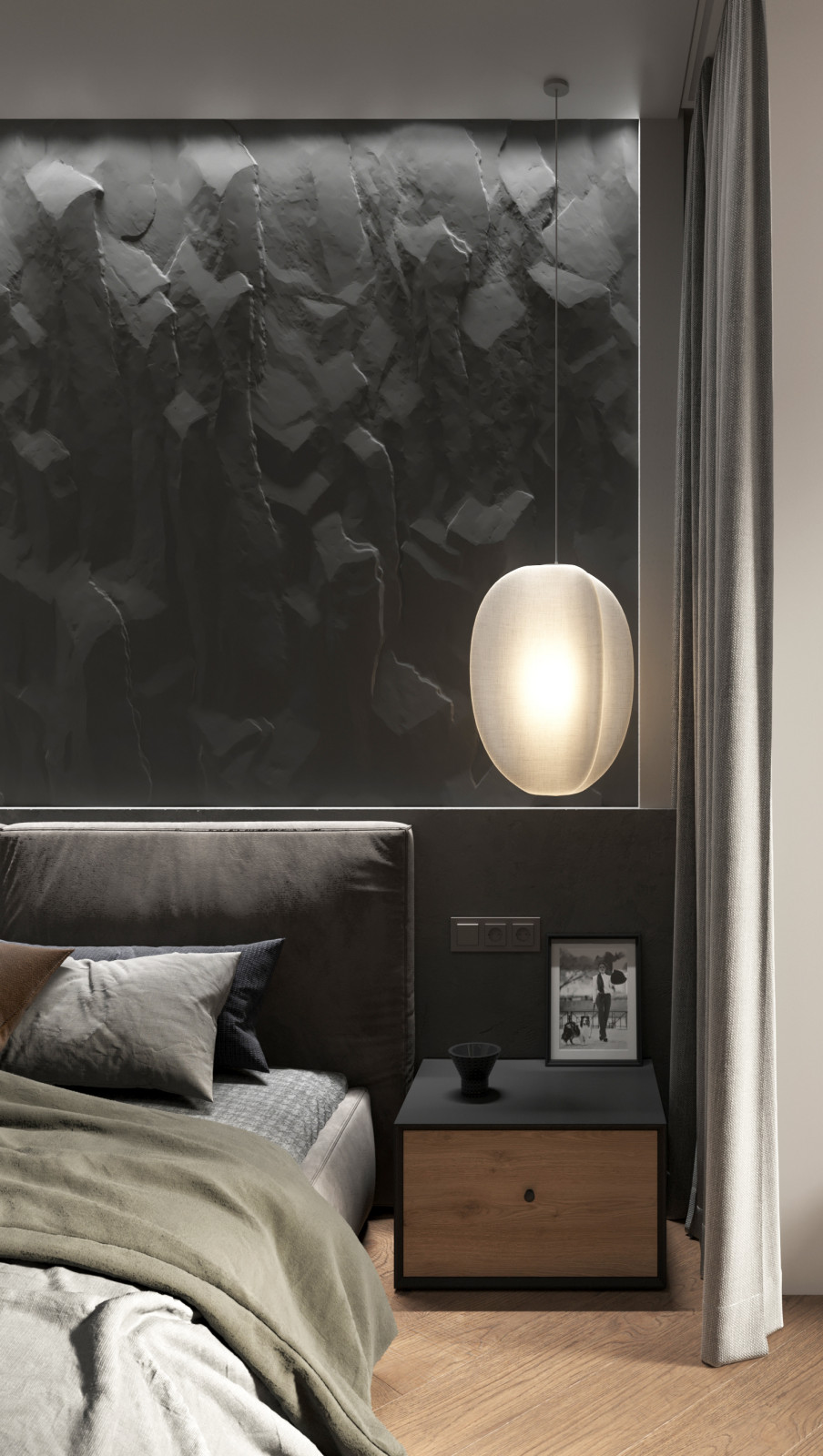 Дизайн интерьера спальни 19,7 м²