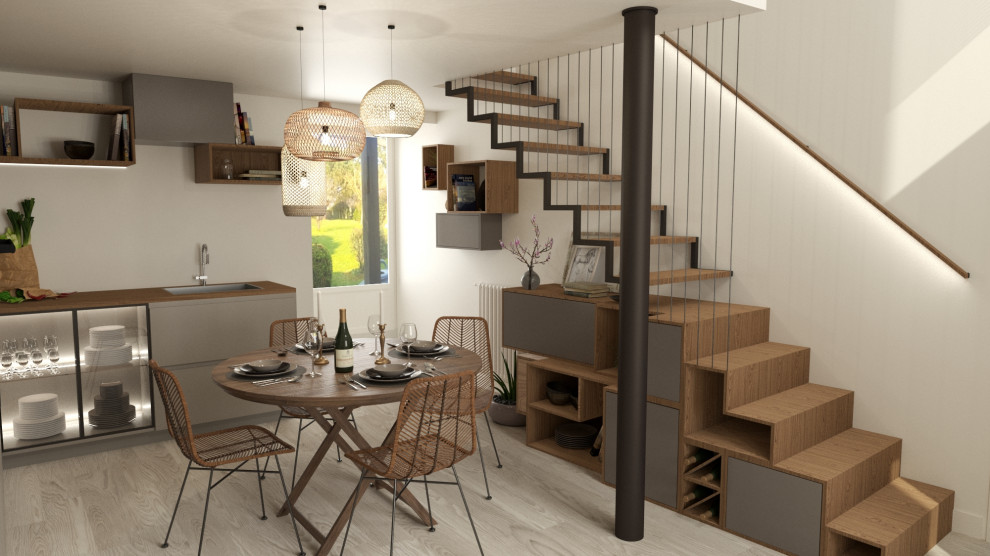Projet (Option 2) - Cuisine/escalier - Modélisation 3D