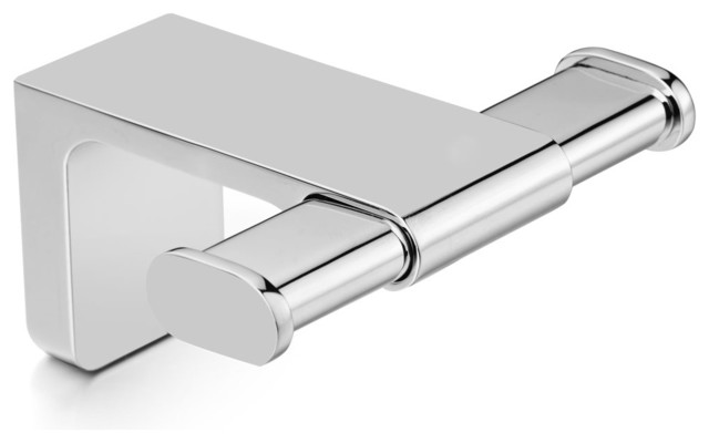 Dash Bathroom Double Robe Hook Polished Chrome Modern Dash Bathroom Double Robe Hook Polished Chrome