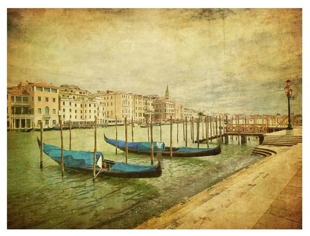 Vintage Venice Wallpaper Mural, 300x230 cm