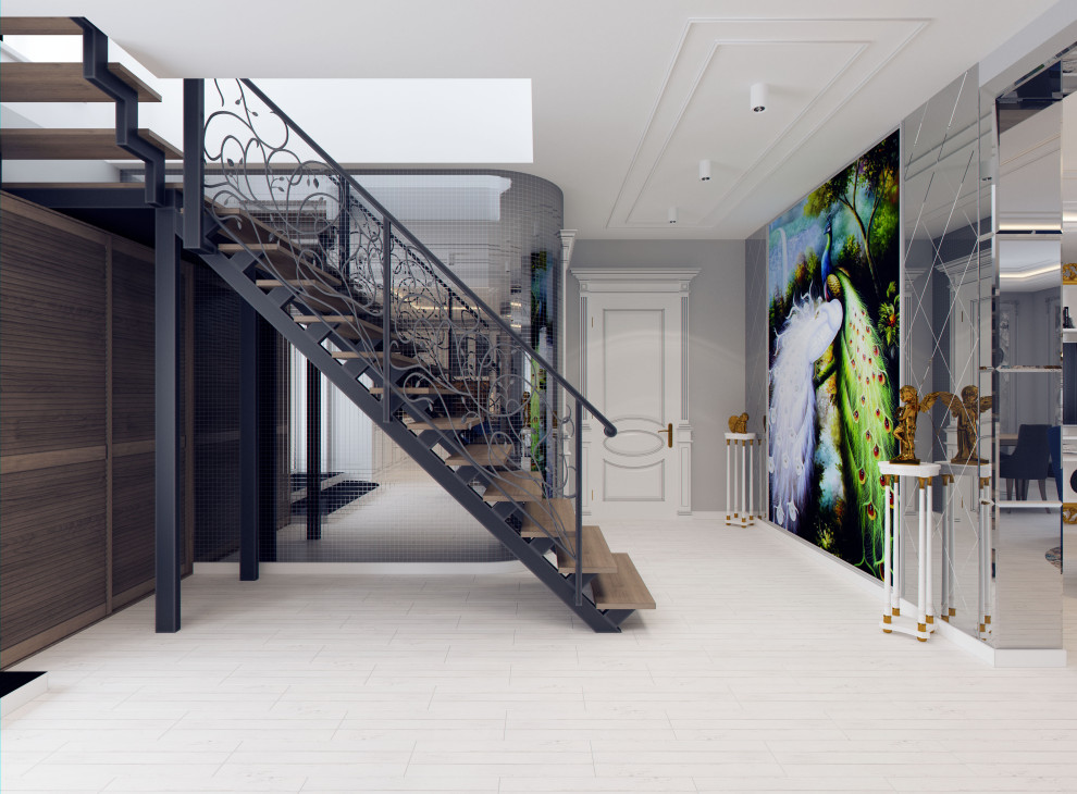 Проект дома в г.Богородск, гостиная-кухня 77,84м2