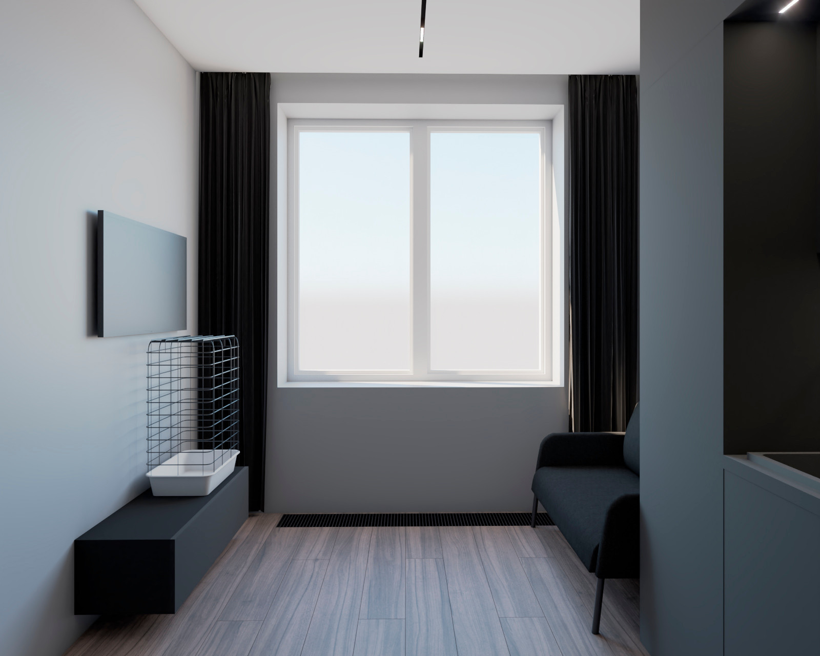 Дизайн-проект квартиры в ЖК Октябрьское поле 36 м2