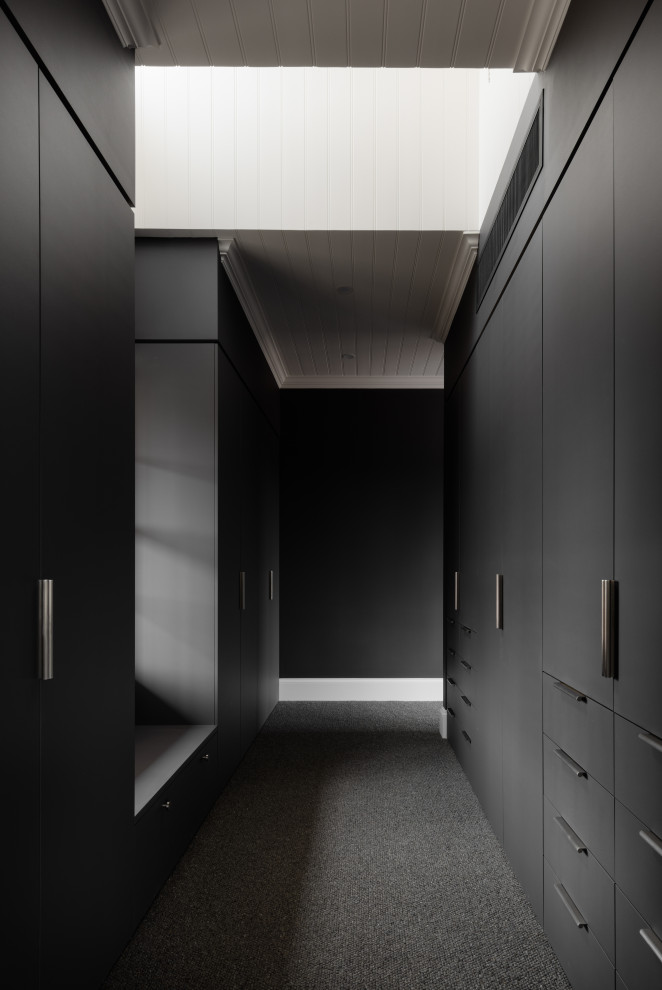 Contemporary storage and wardrobe in Geelong.