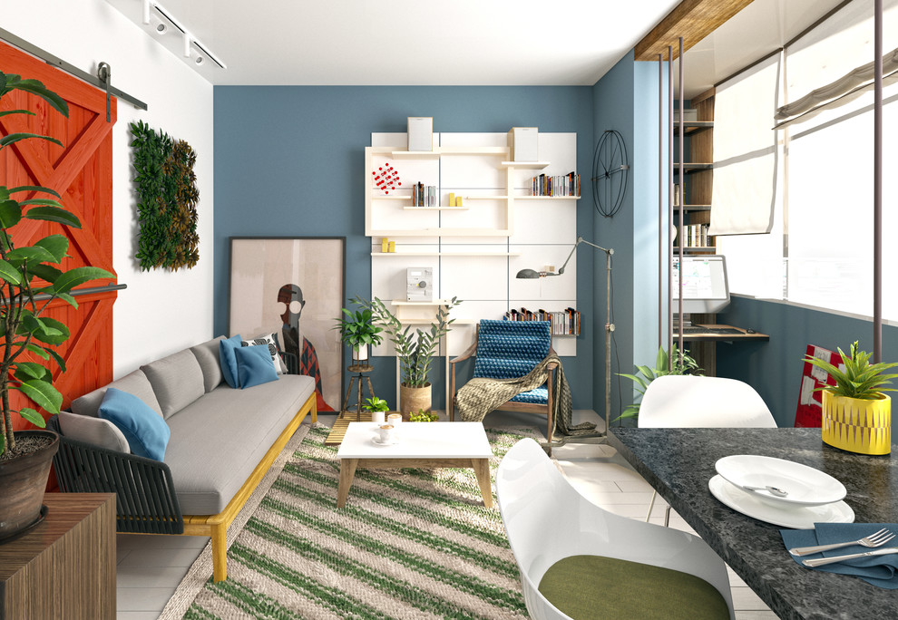 Проект двухкомнатной квартиры в стиле "Эко"