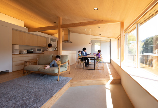 福津の家4 japanisch-modern-wohnbereich