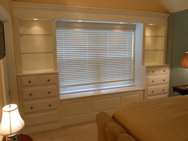 Built In Shelves and Cabinets - Traditional - Bedroom ...