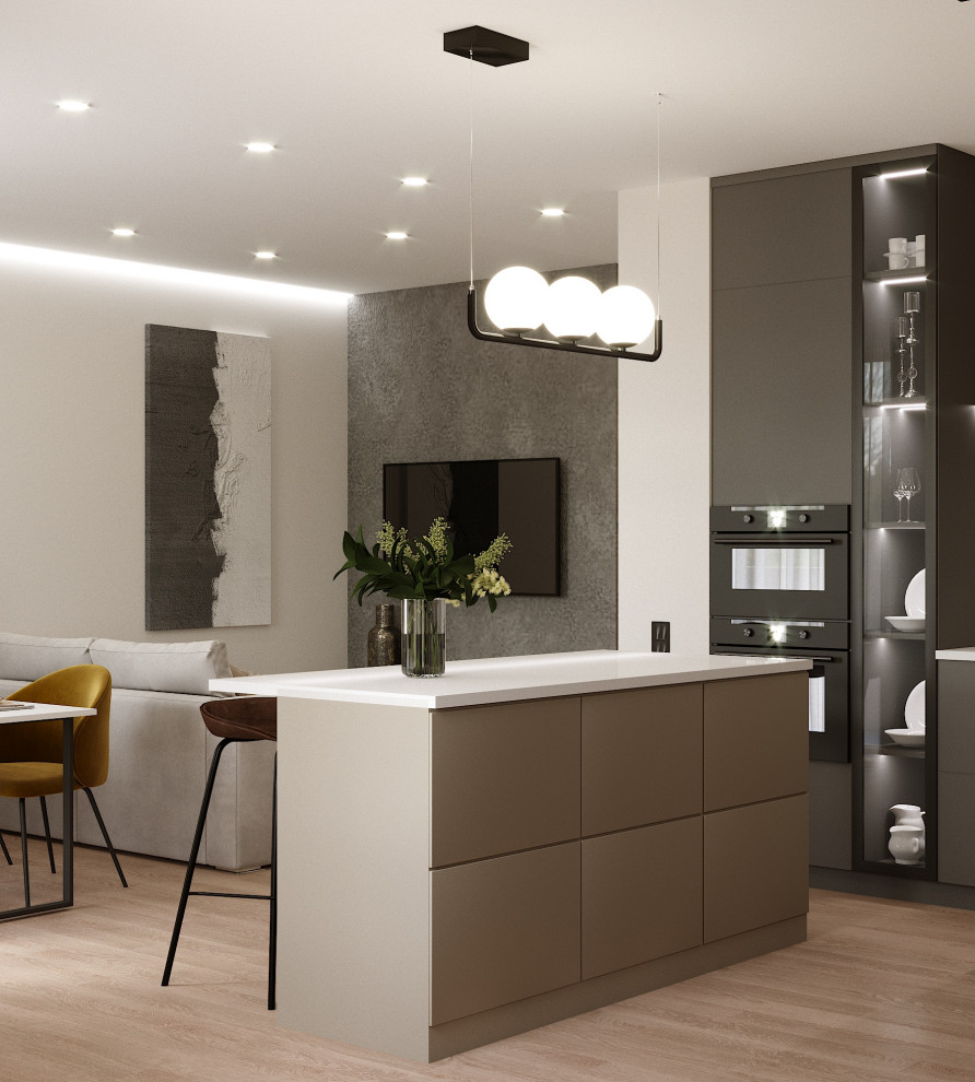 Дизайн-проект квартиры, площадью 99,1 м2 в г. Новосибирск