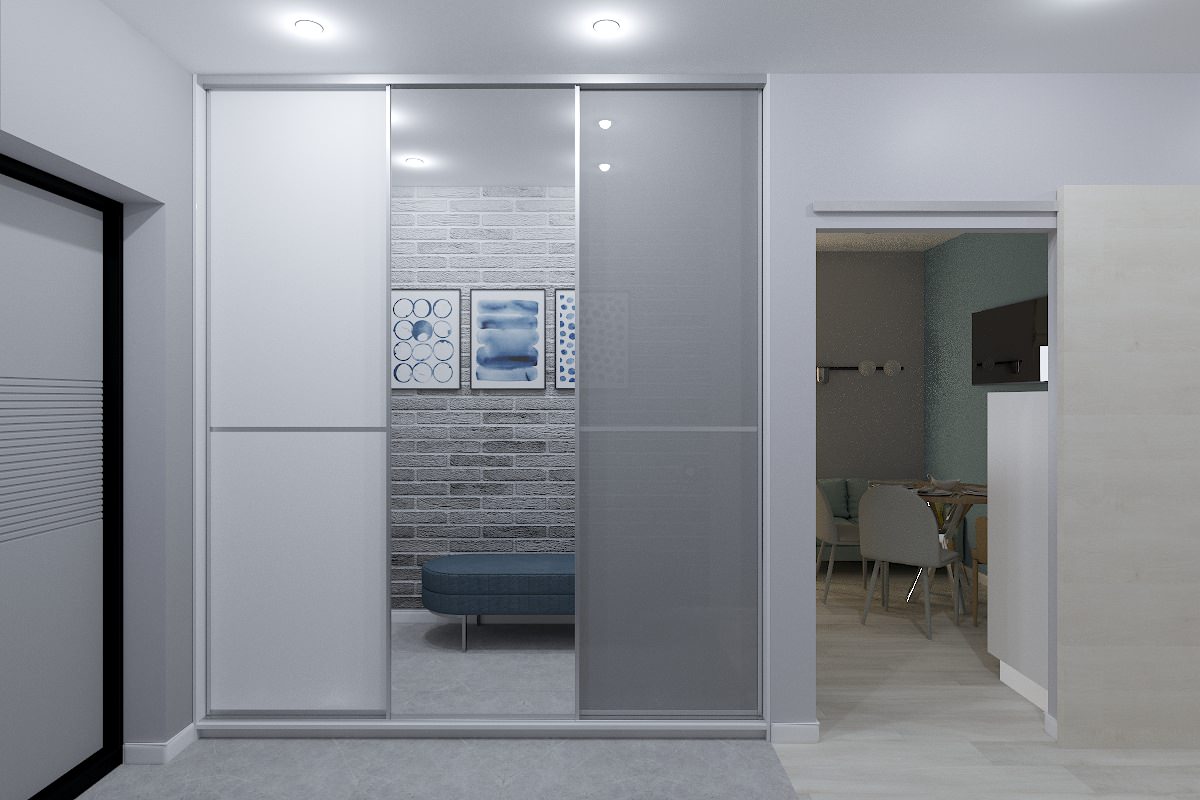 Светлый интерьер для семьи из 3-х человек