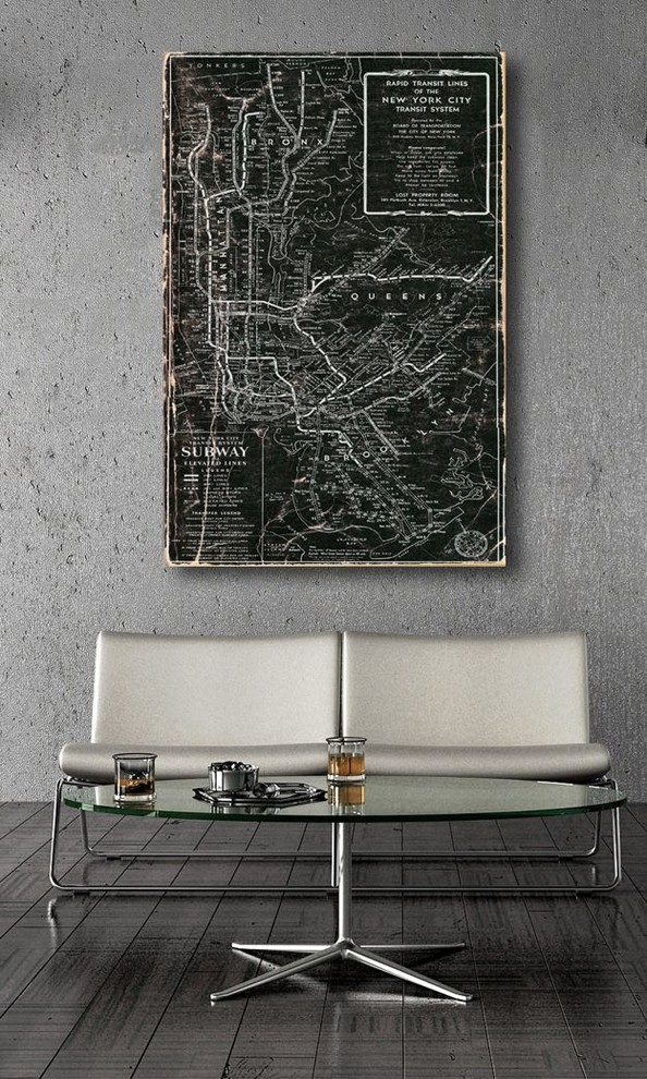 Карты в интерьере