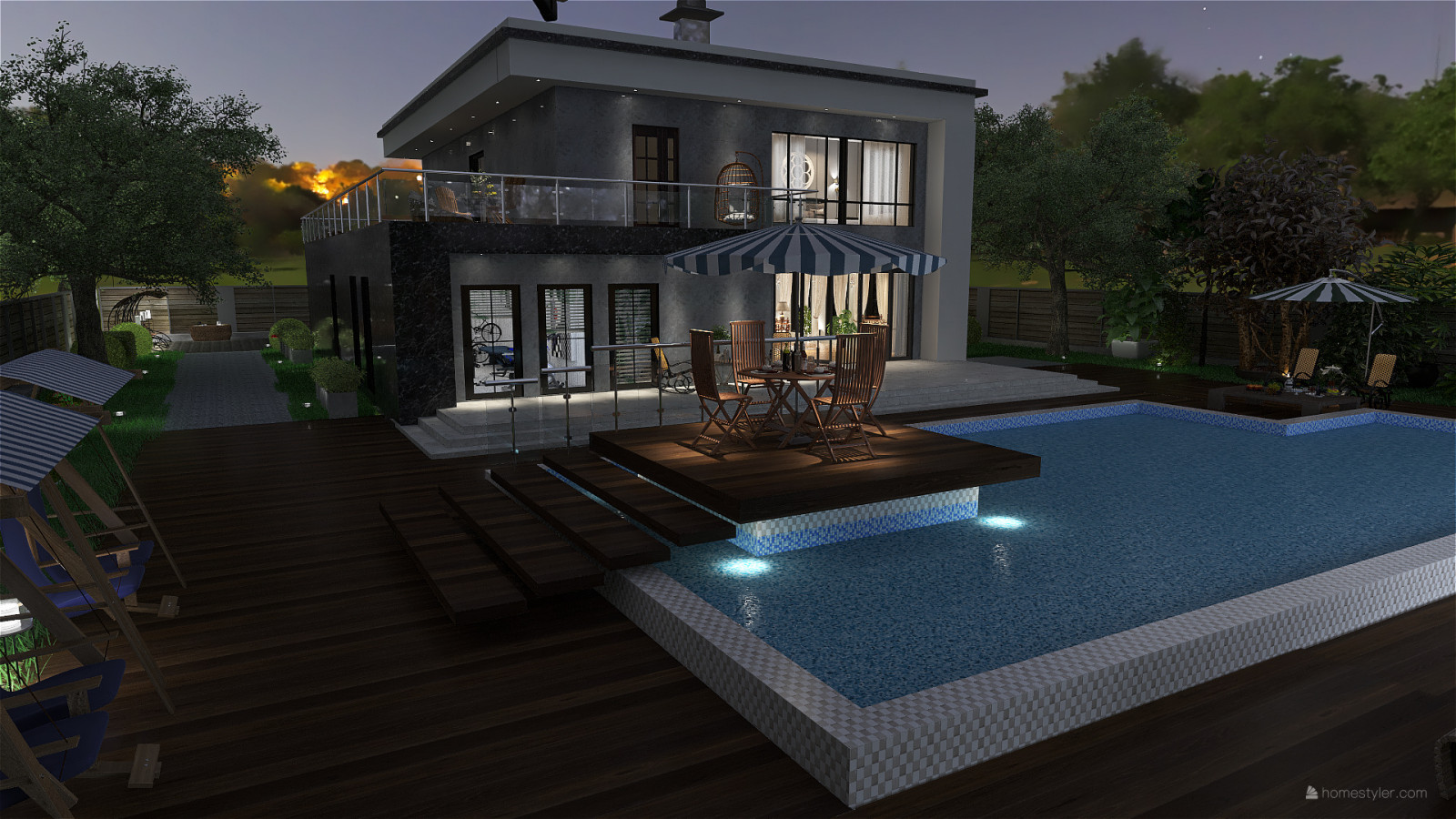 Коттедж 2-эт_ интерьер +экстерьер