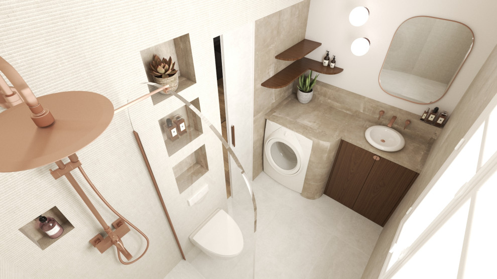 Projet - La salle de bain - Vue 3D