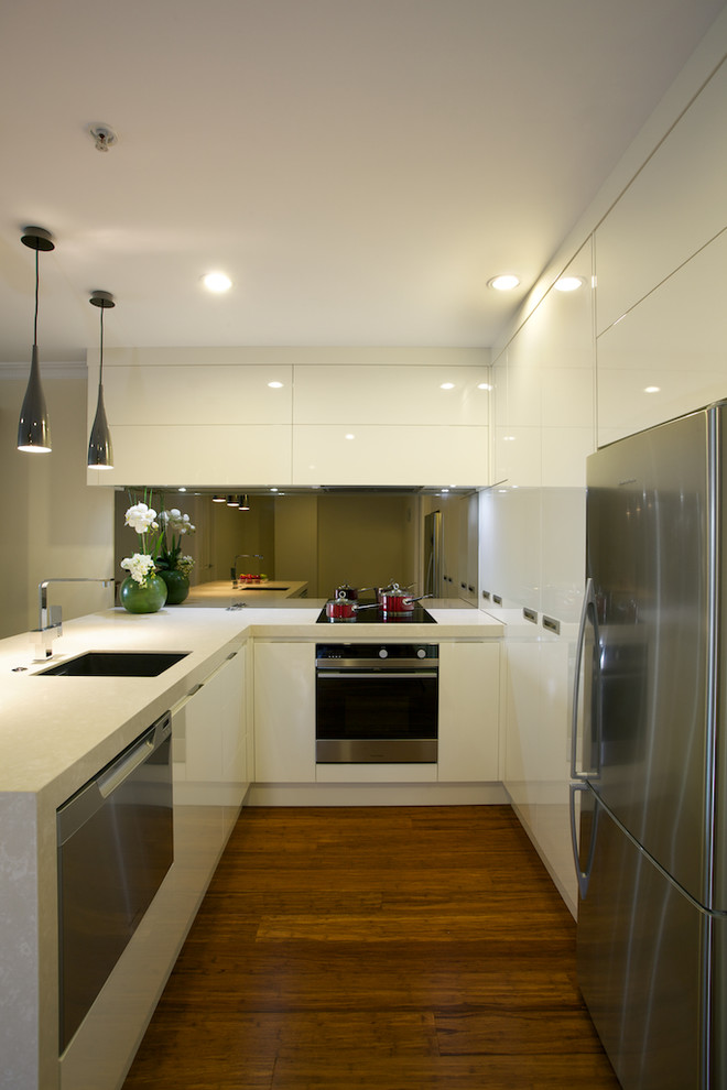 Small modern kitchen in Auckland.