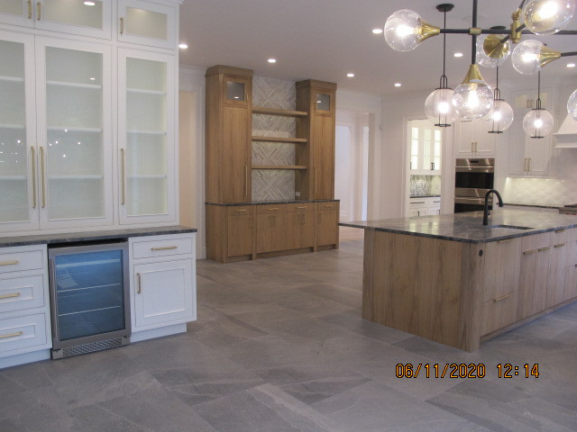 Inspiration for a transitional home design remodel in Boston