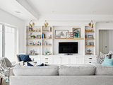 Beach Style Family Room by KBG Design