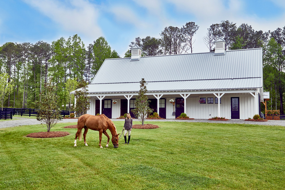Photo of an expansive country detached barn in Atlanta.