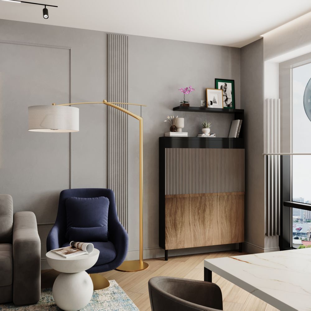 Кухня-гостиная в  ЖК "Filicity"