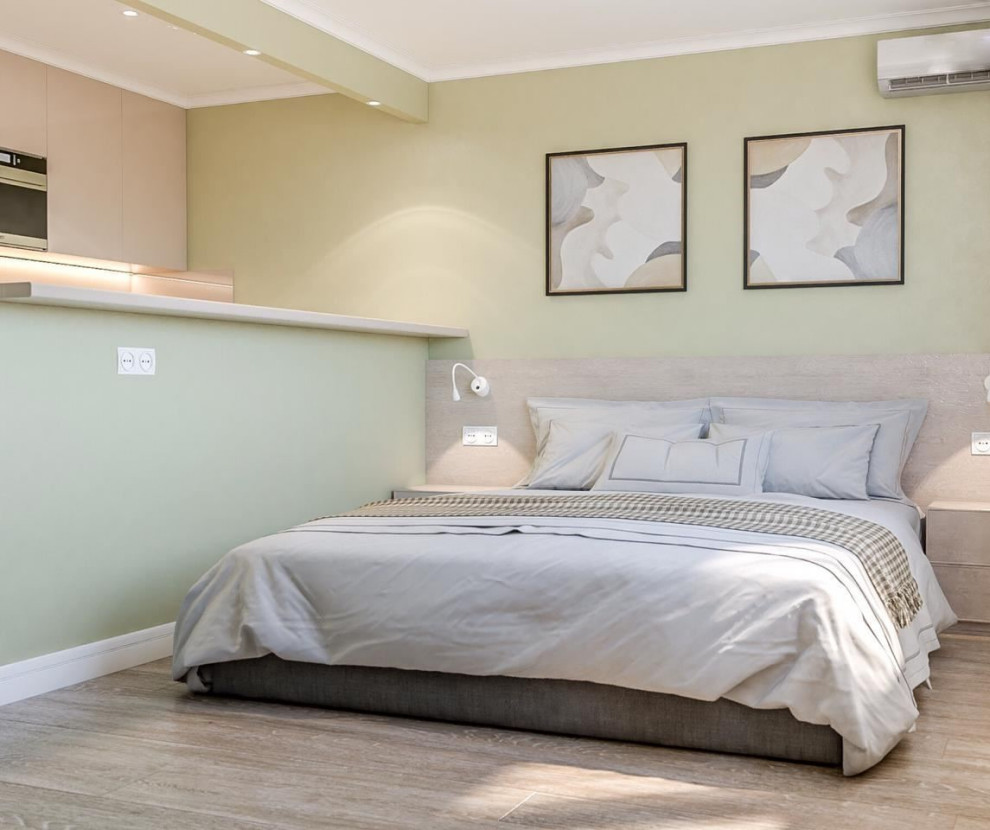 Малогабаритная студия с зонированием