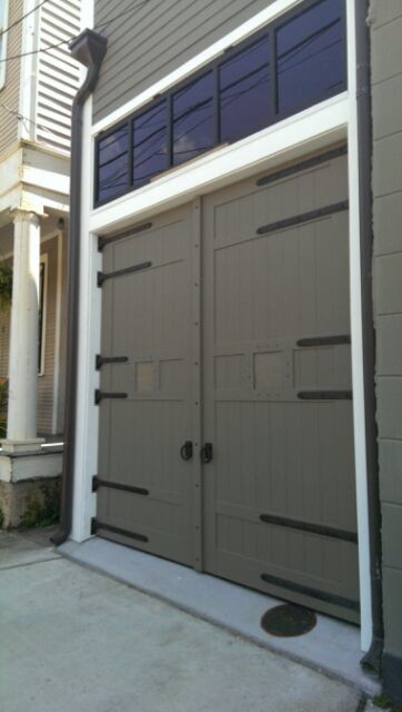 Painted Carriage House Doors After The Requirement To Change