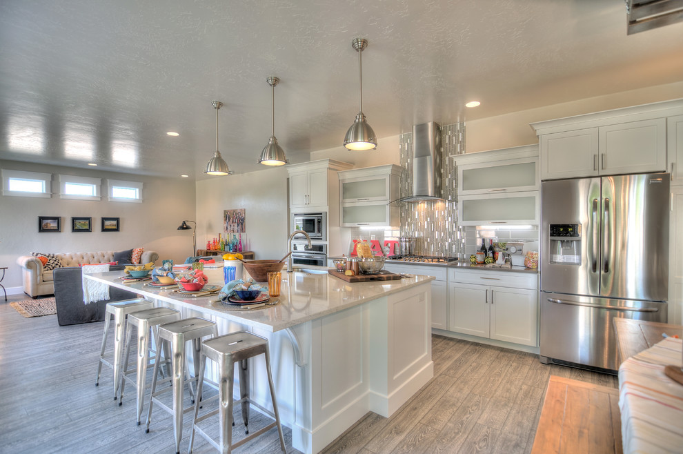 This is an example of a contemporary kitchen in Boise.