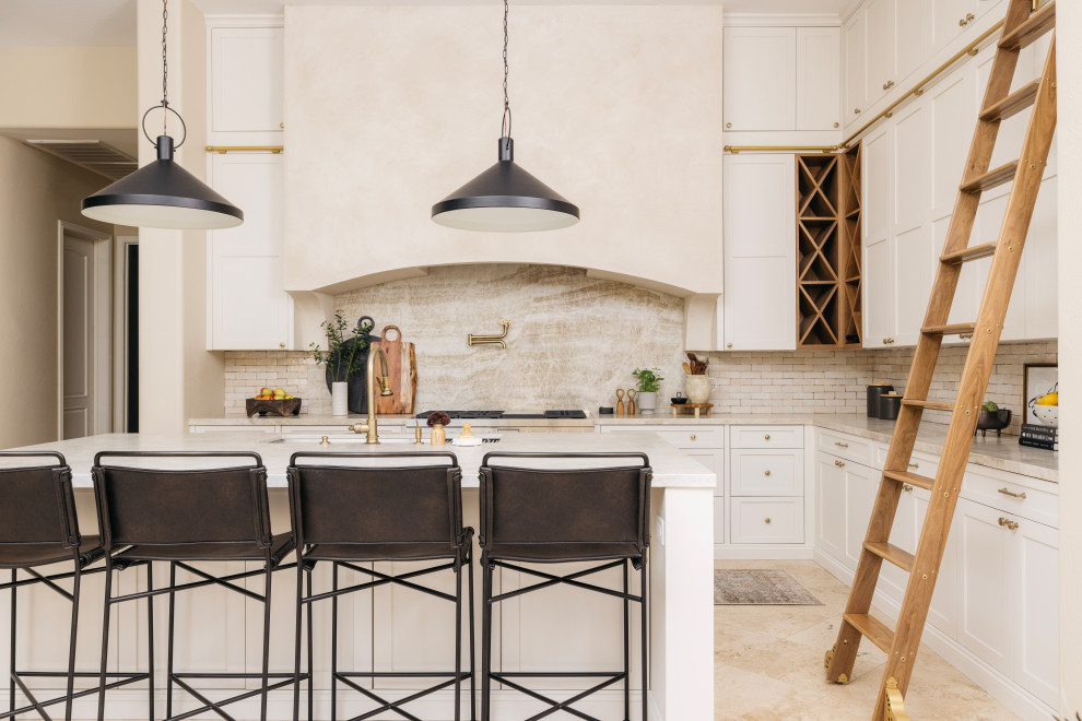 Example of a transitional kitchen design in Phoenix