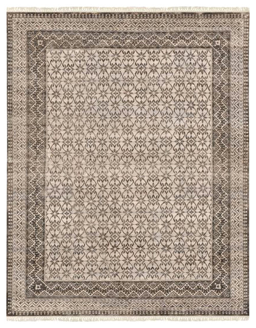 Marble L 98 Coffee and Brown Rug, Rectangle, Coffee, Brown, 8'x10'