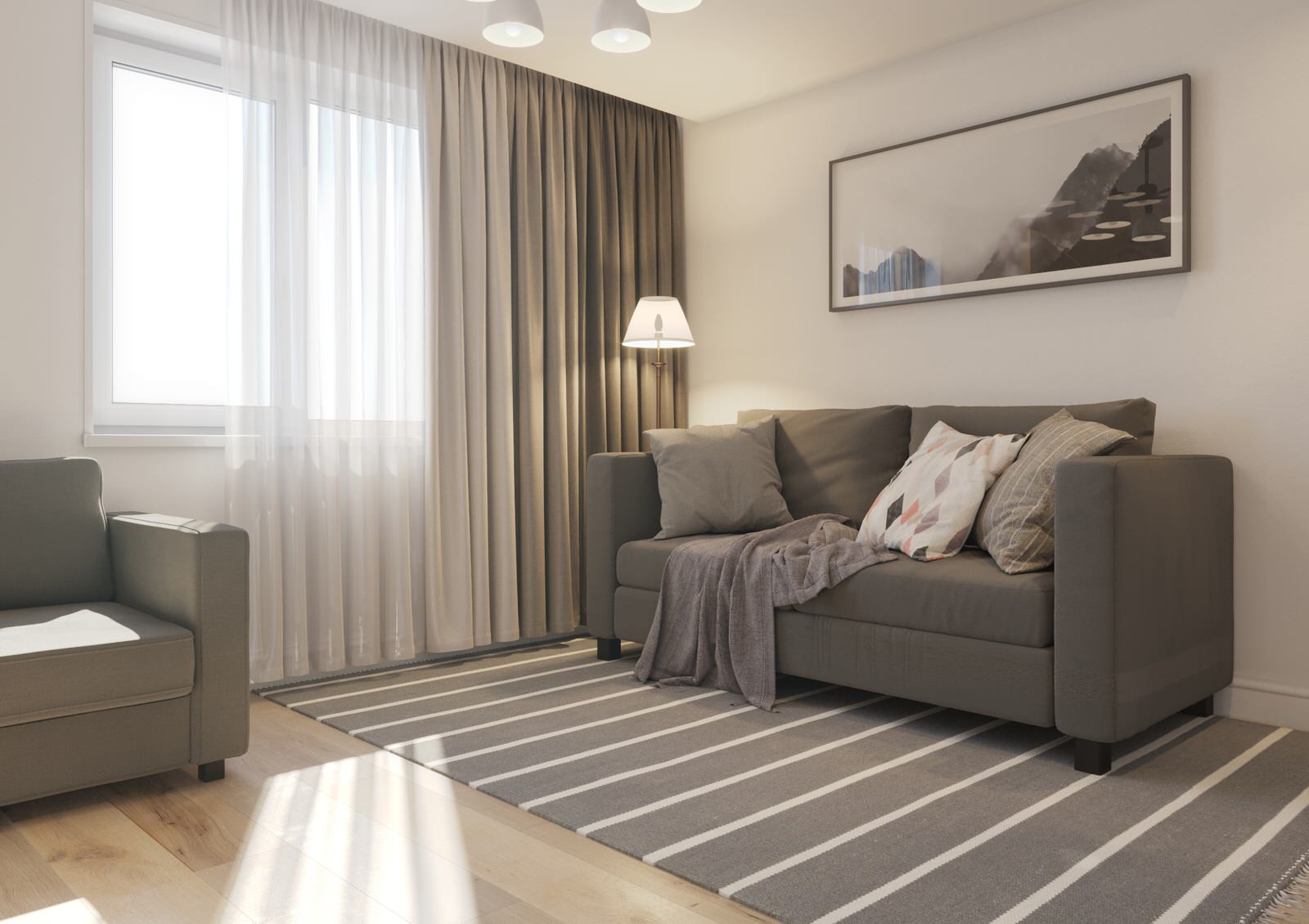 Хрущёвка Скандинавский стиль