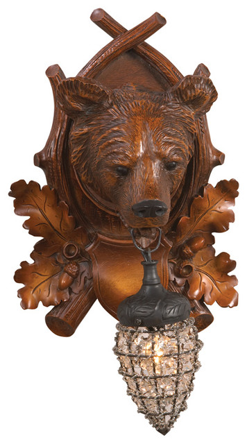 bear wall sconce