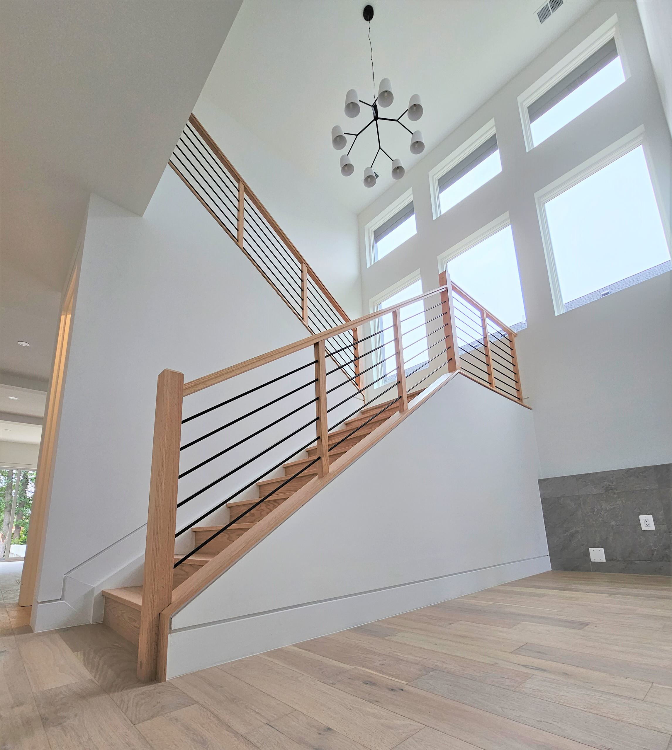 108_Red Oak Stairs in Light Filled Space, Fairfax, VA 22031