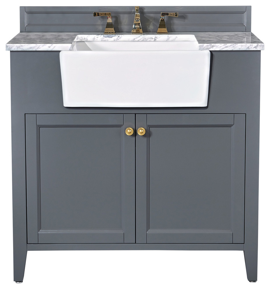 In Stock Adeline Vanity Set Transitional Bathroom Vanities And Sink Consoles By Ancerre Designs Houzz