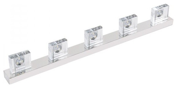 5 Swing Sparkling K9 Crystal Shade LED Wall Mirror Lights
