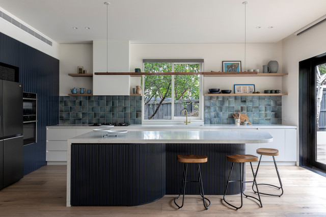 Hawthorn East House contemporary-kitchen