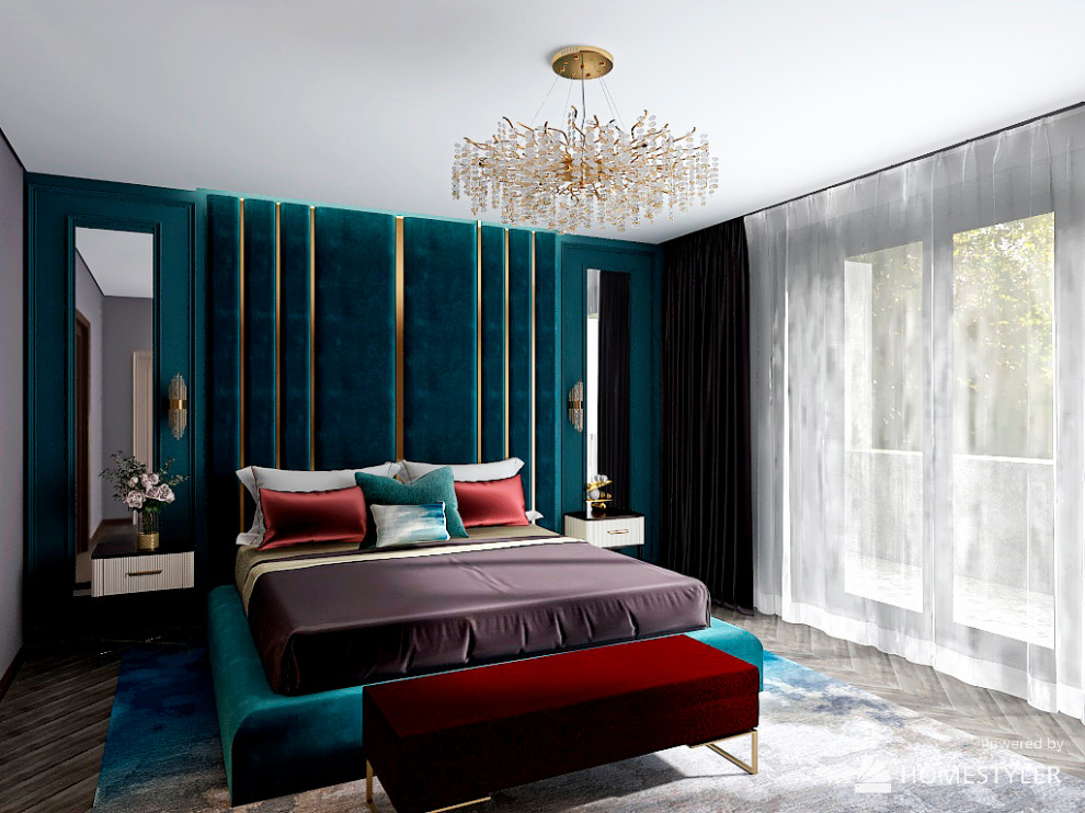 Спальня для стильной и сильной