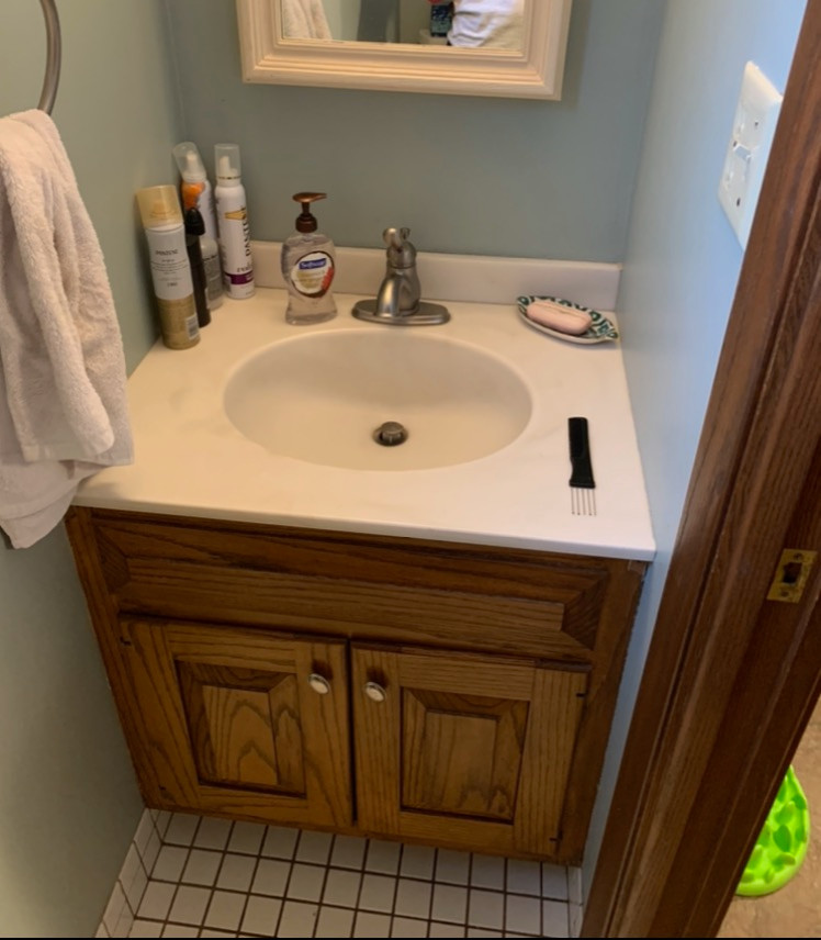 1/2 Bath Before & After Process