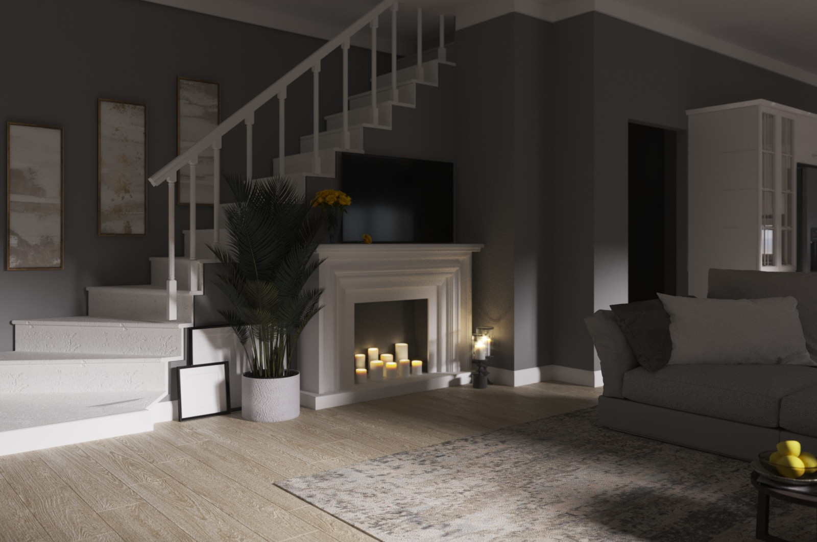 Кухня-гостиная в Италии